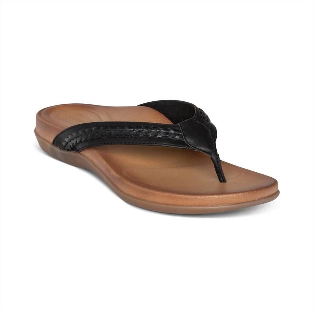 NEW AETREX women's emmy sandal in black
